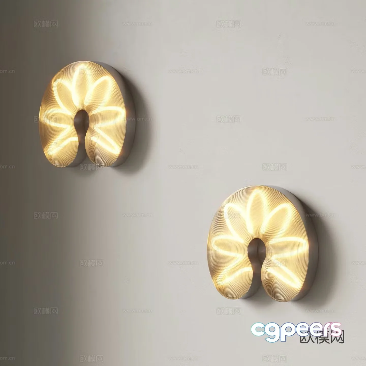 Modern wall light 3d model