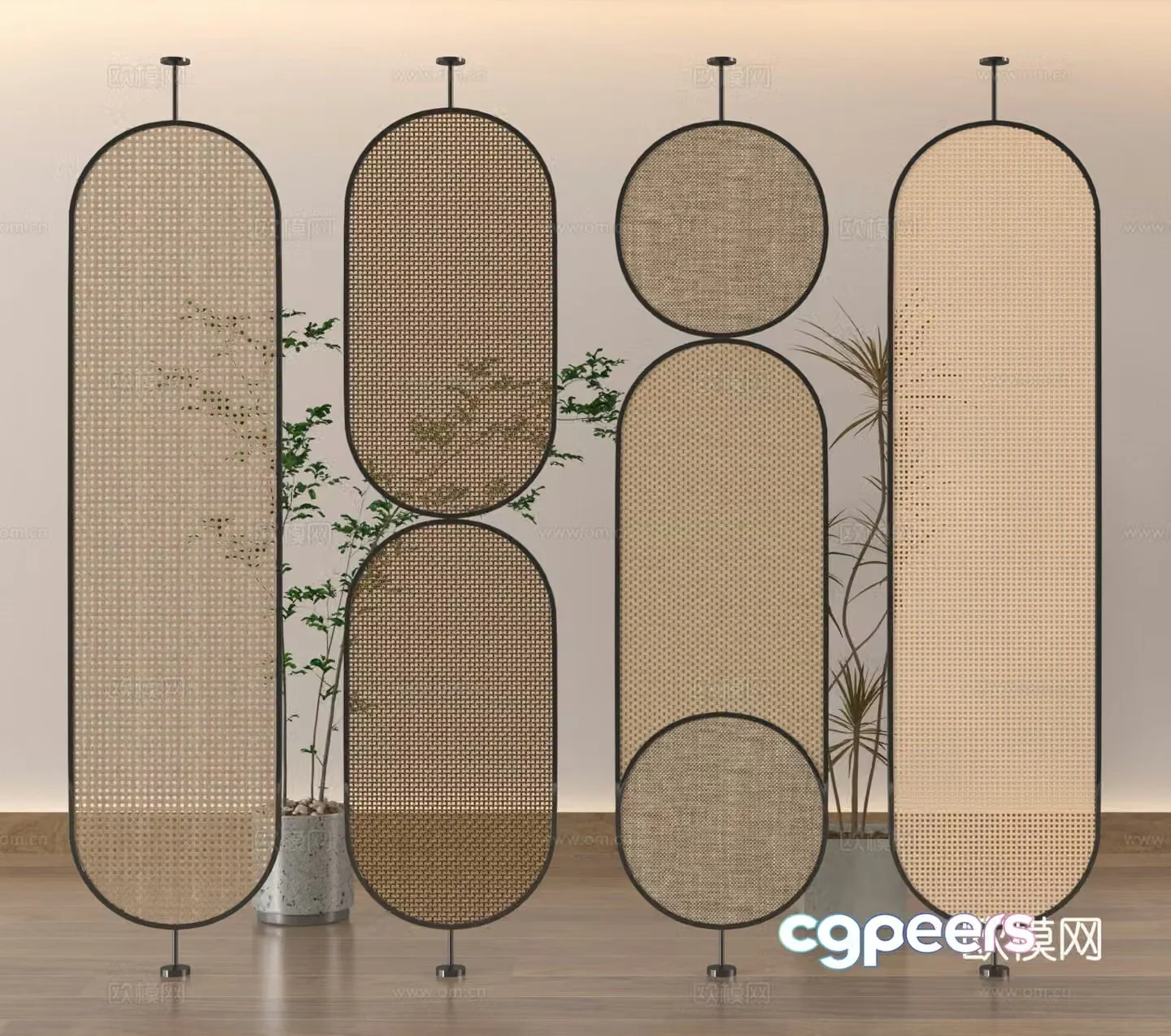 Glass partition Frosted glass partition Changhong glass partition 3D model