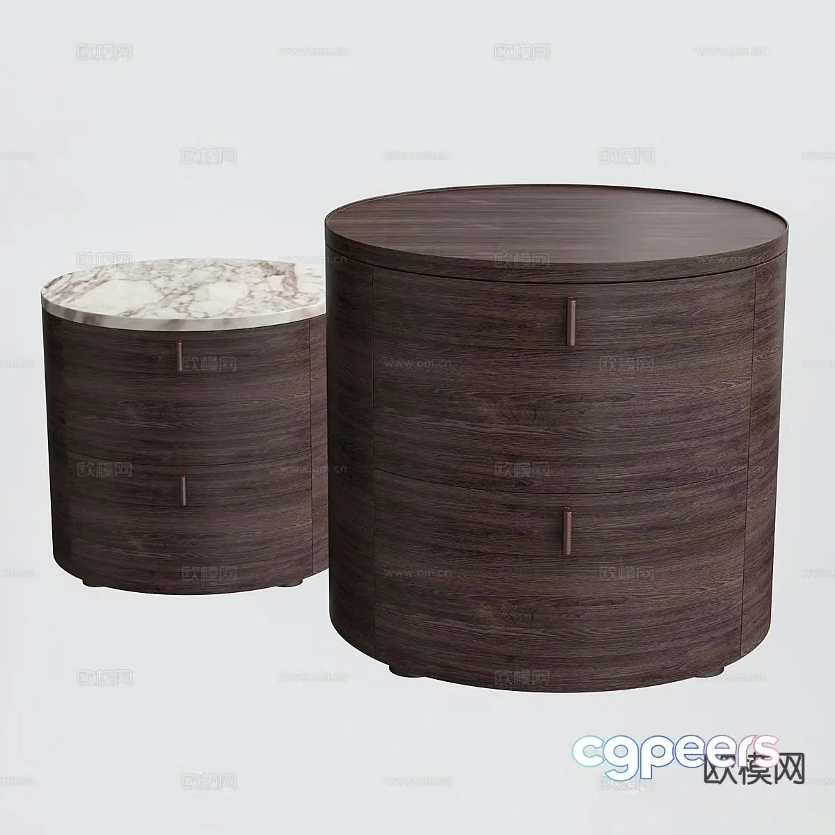 Italian bedside table 3d model