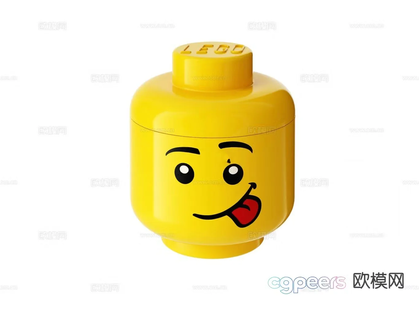 Modern building blocks 3d model