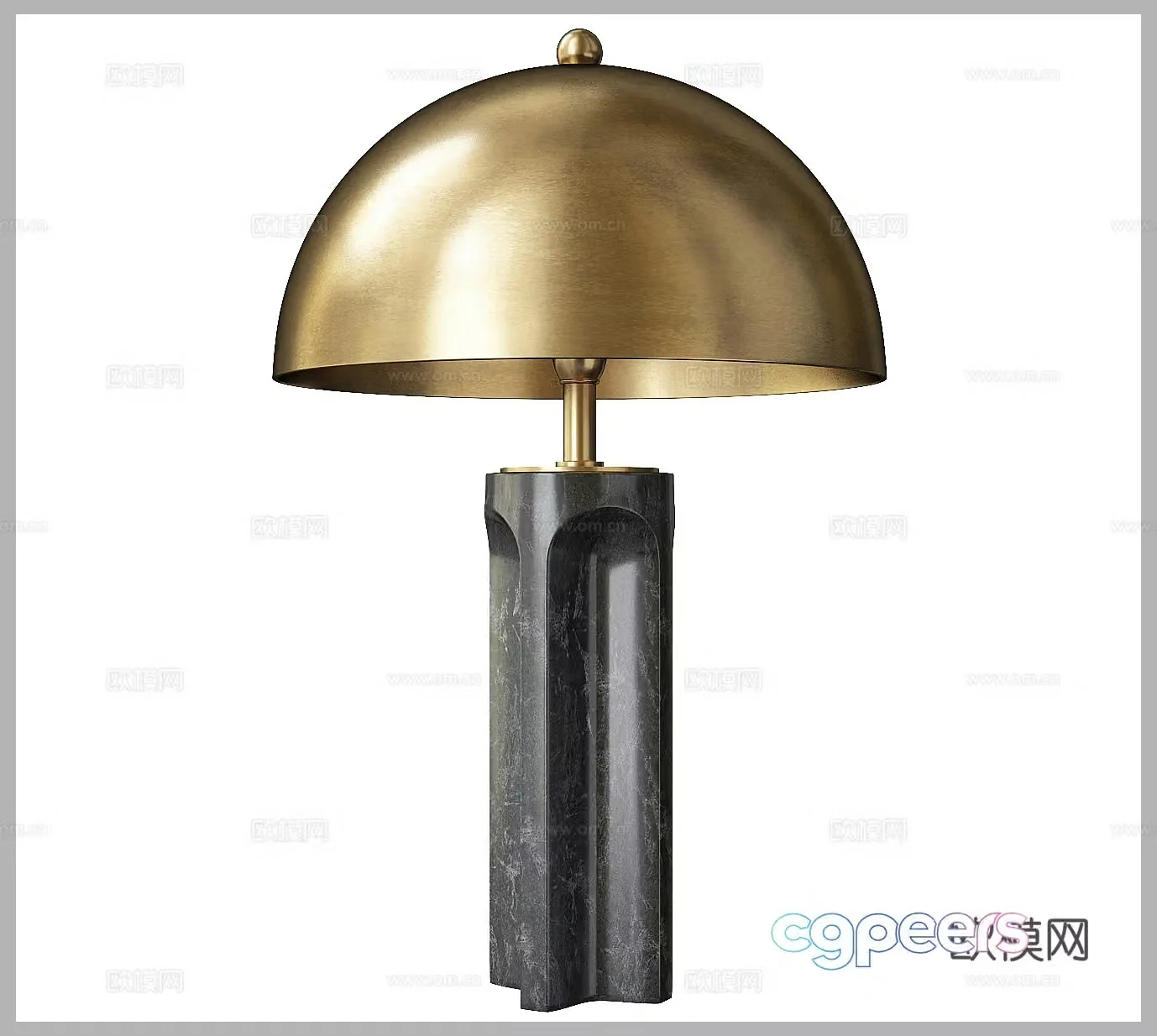 Light luxury desk lamp Decorative desk lamp Metal desk lamp Stone desk lamp Simple desk lamp Art desk lamp 3D model