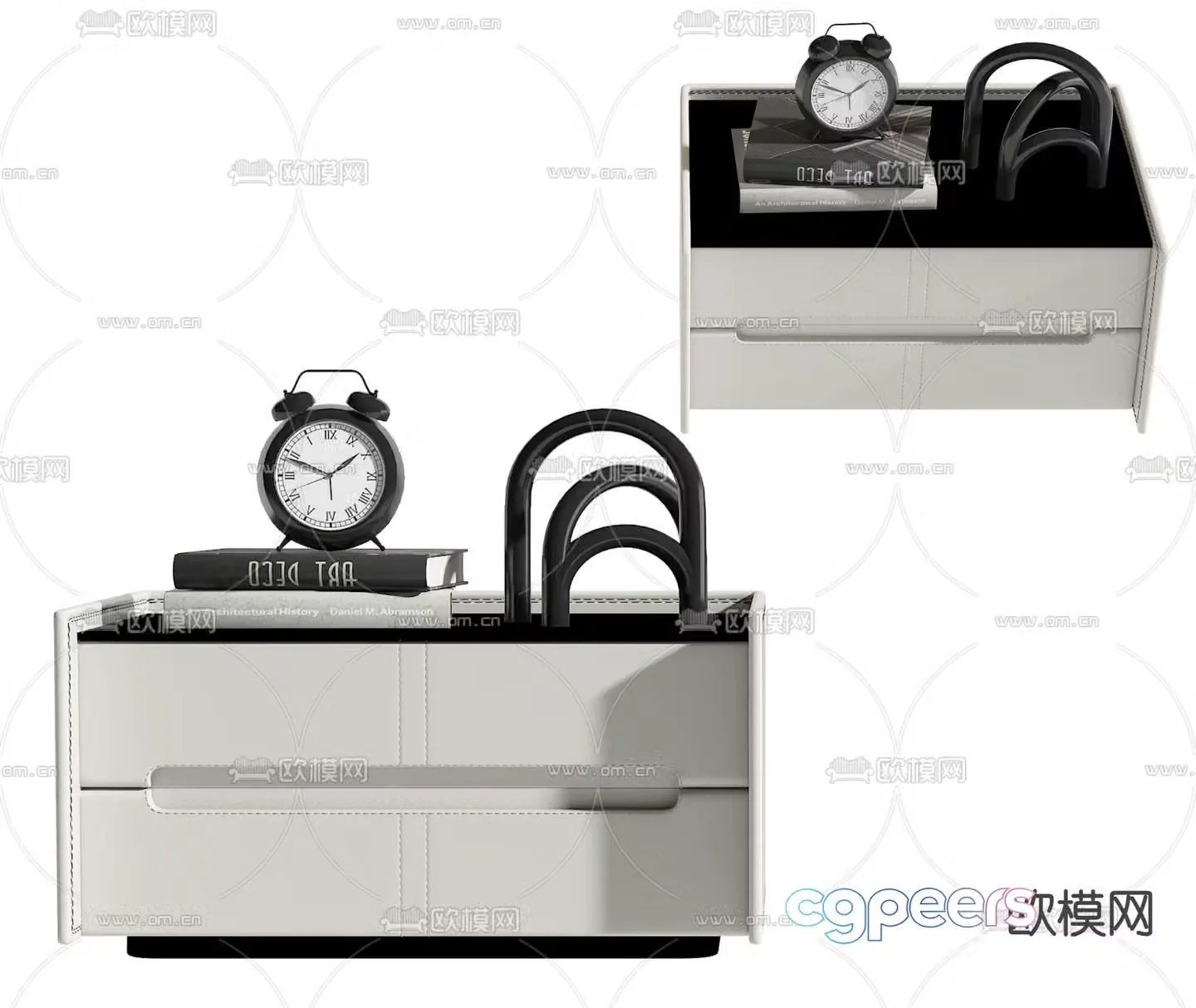 Modern bedside table 3d model