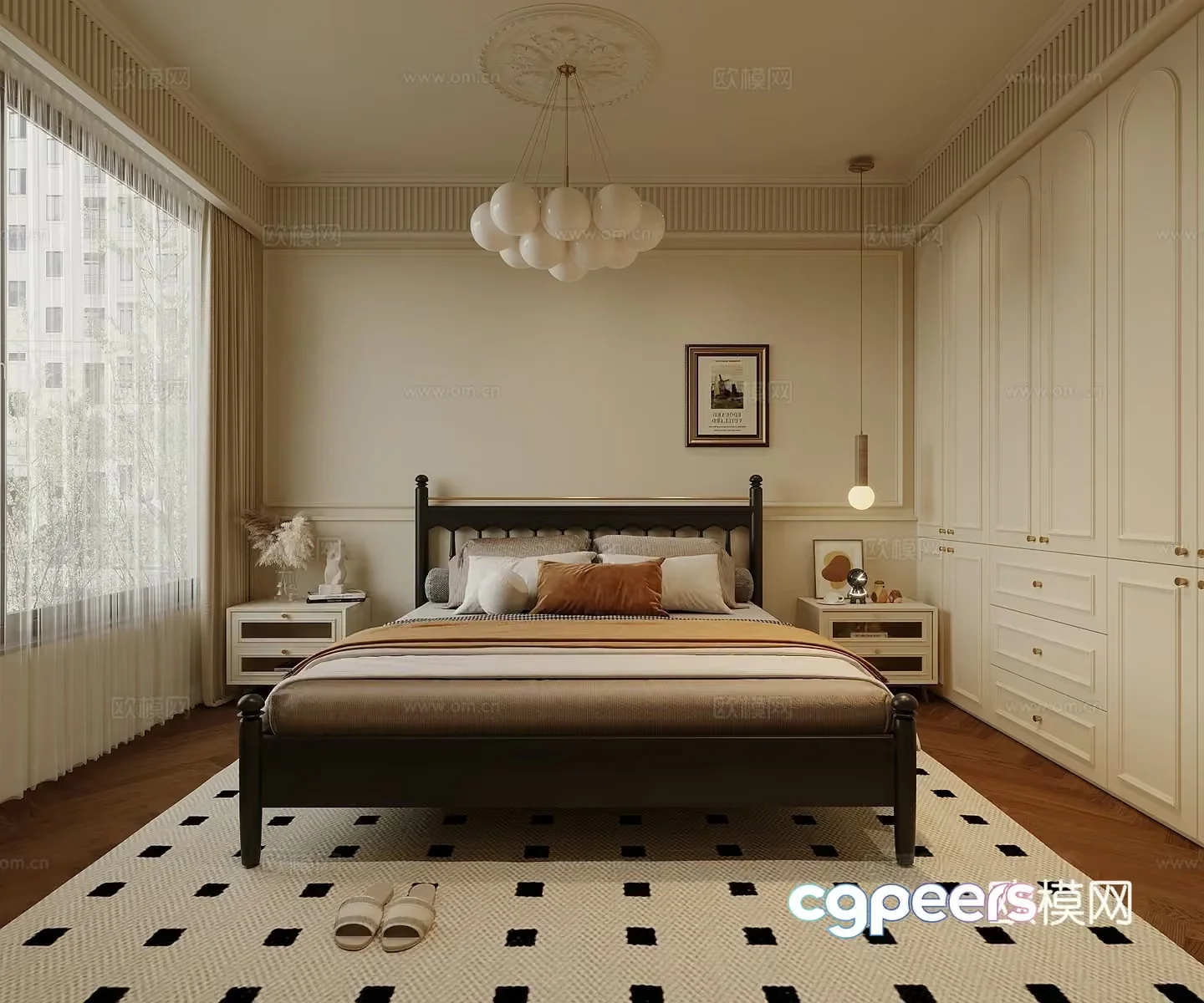 Cozy Bedroom 3D Model – 22521 – VRAY Render