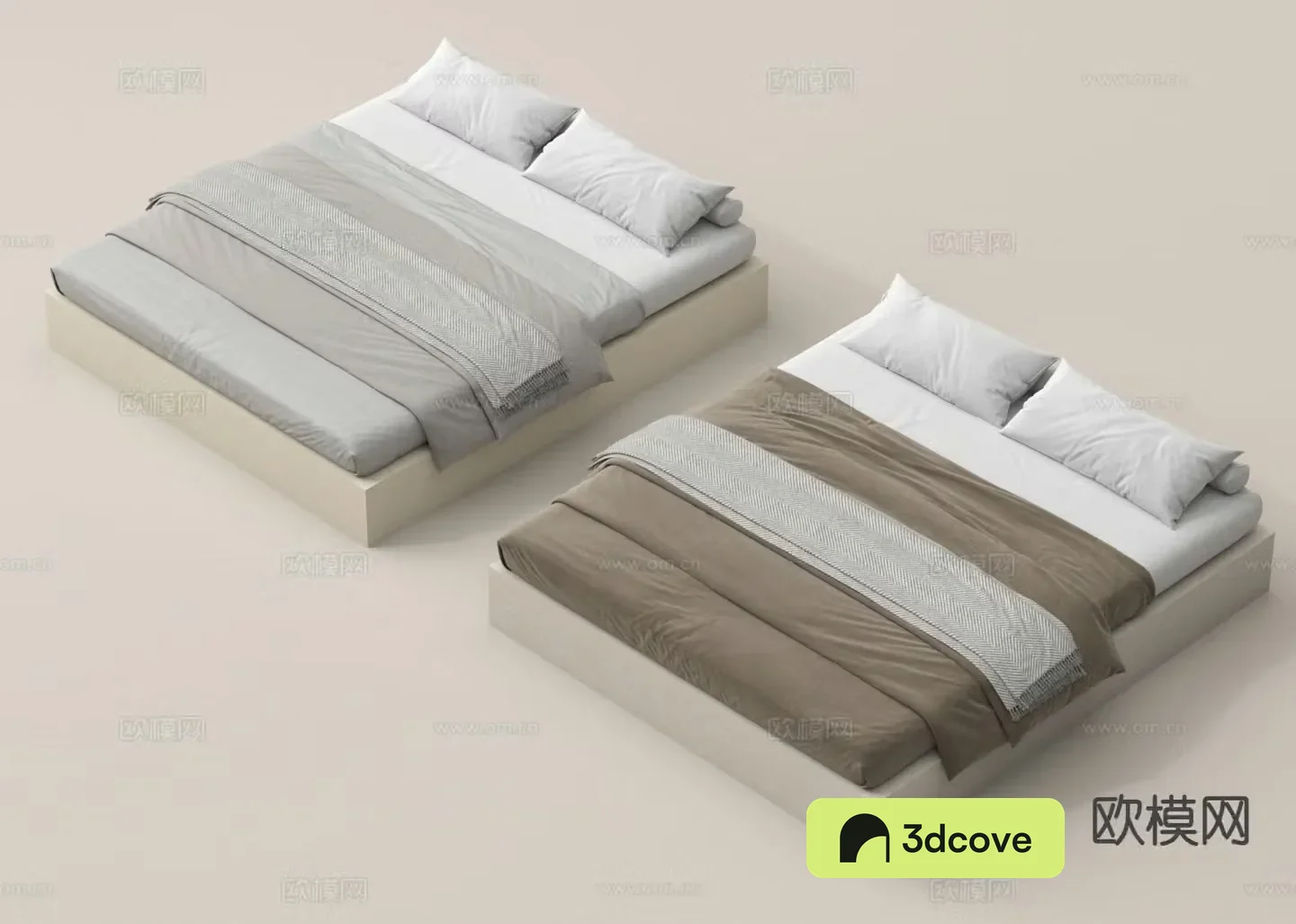 Modern double bed