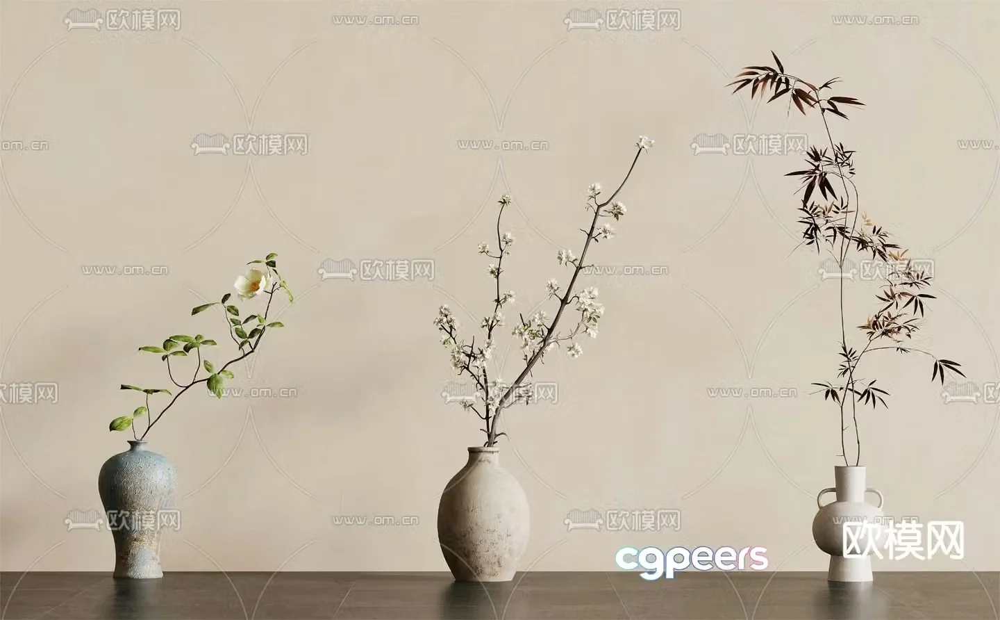 Vase Flower Art Flower Arrangement Flower 3D Model