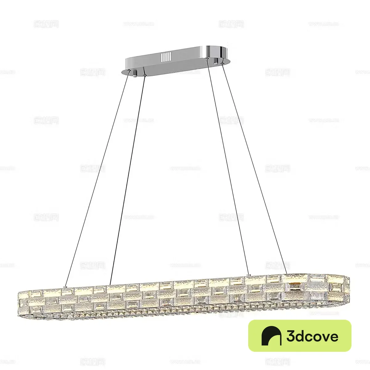 Modern minimalist chandelier long chandelier