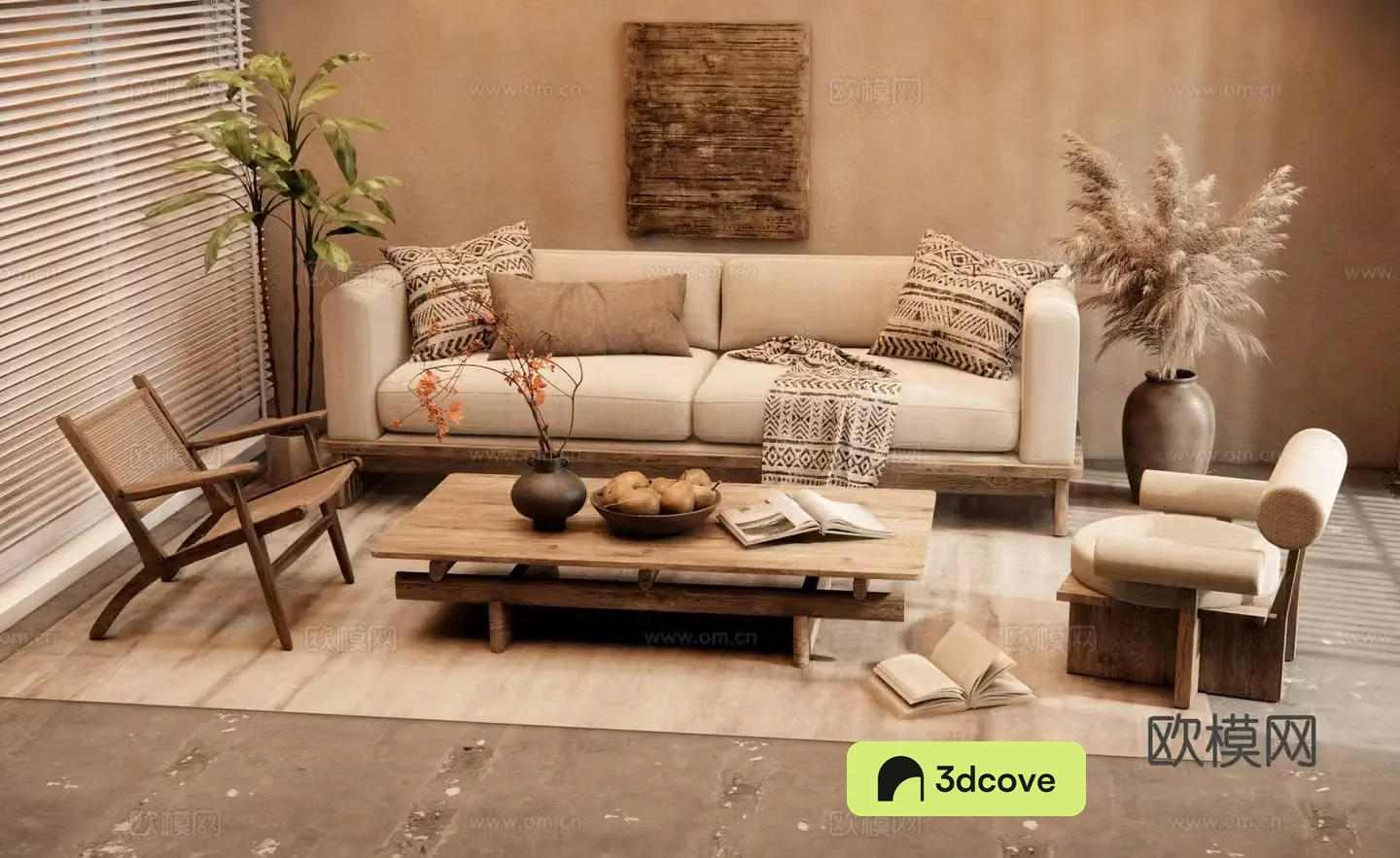 Wasabi combination sofa 3D model
