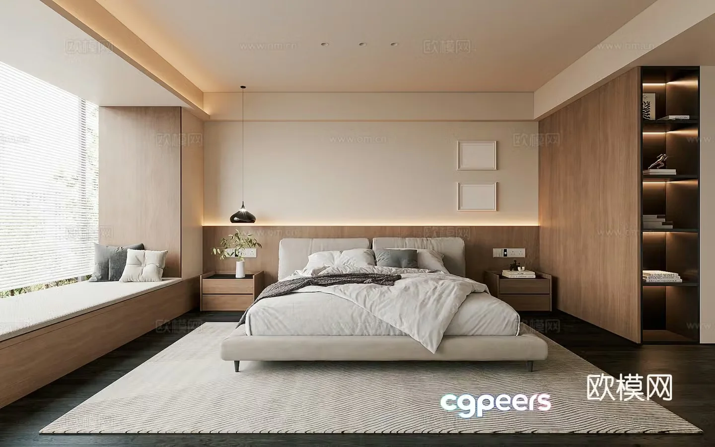 Modern bedroom 3d model