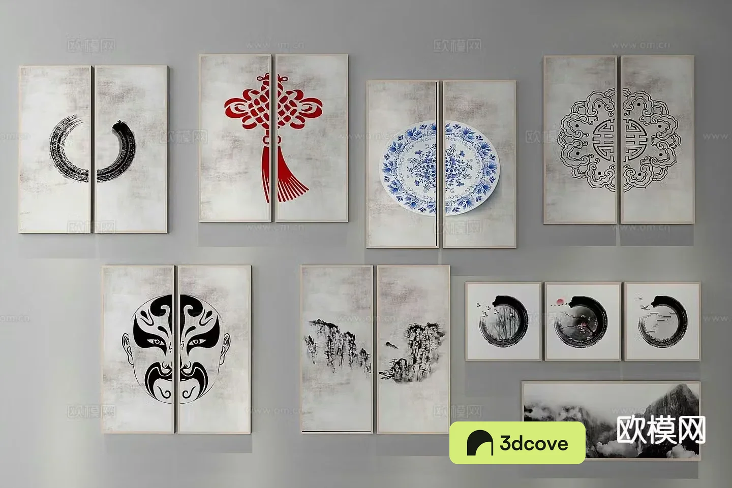 New Chinese style ink painting decorative painting