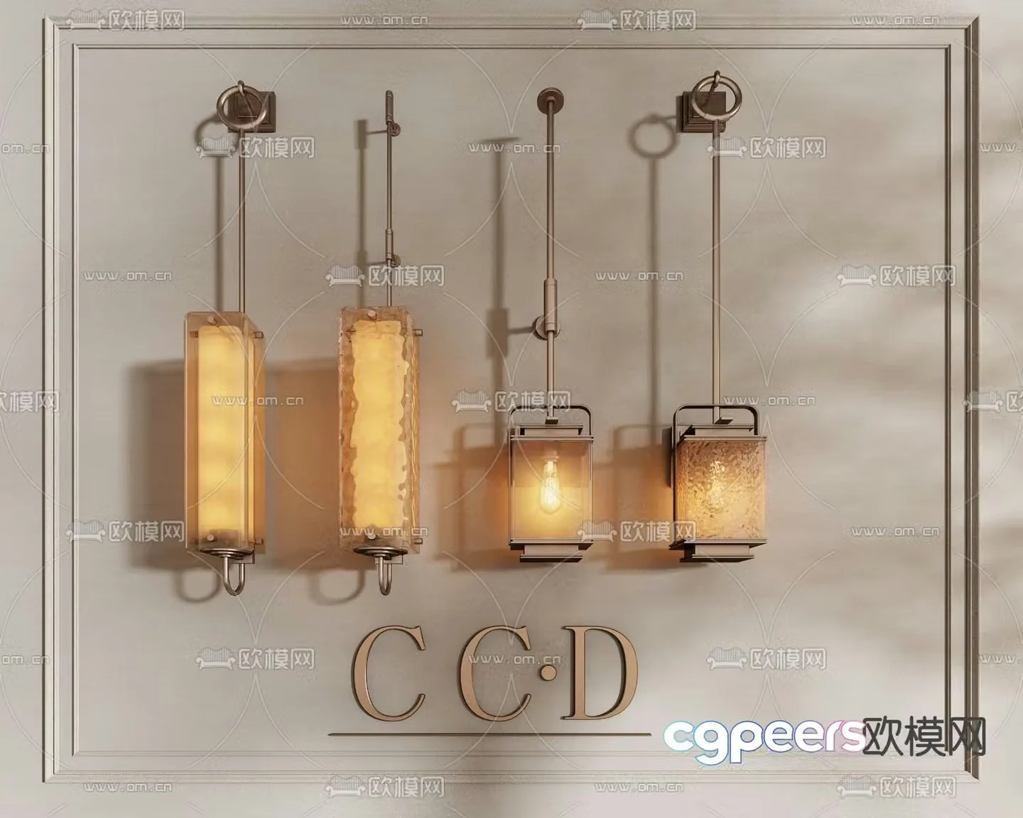 CCD modern wall light 3d model