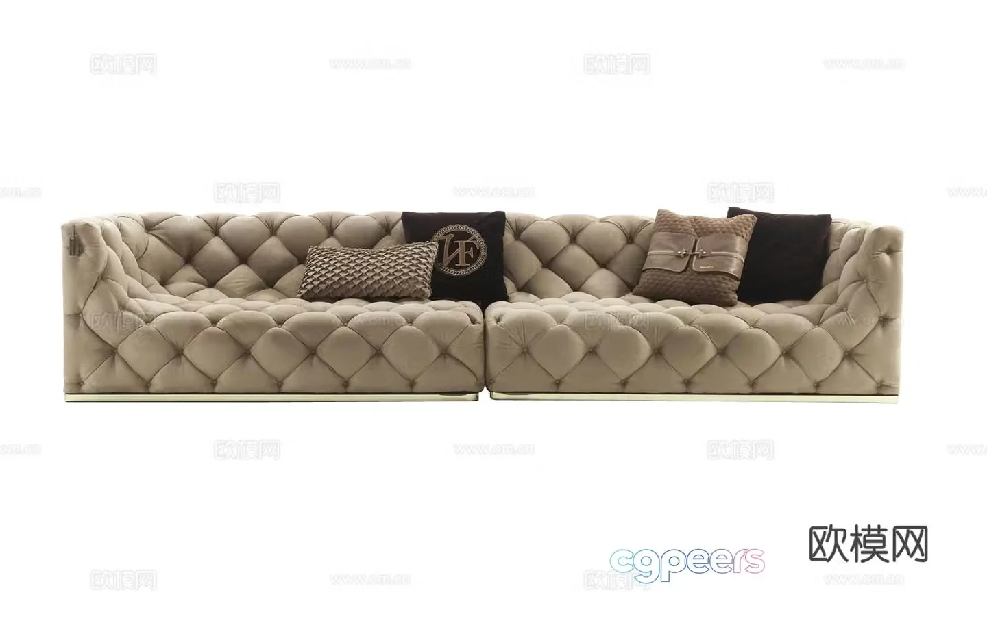 VittoriaFrigerio CARACCIOLO Multiplayer Sofa 3D Model