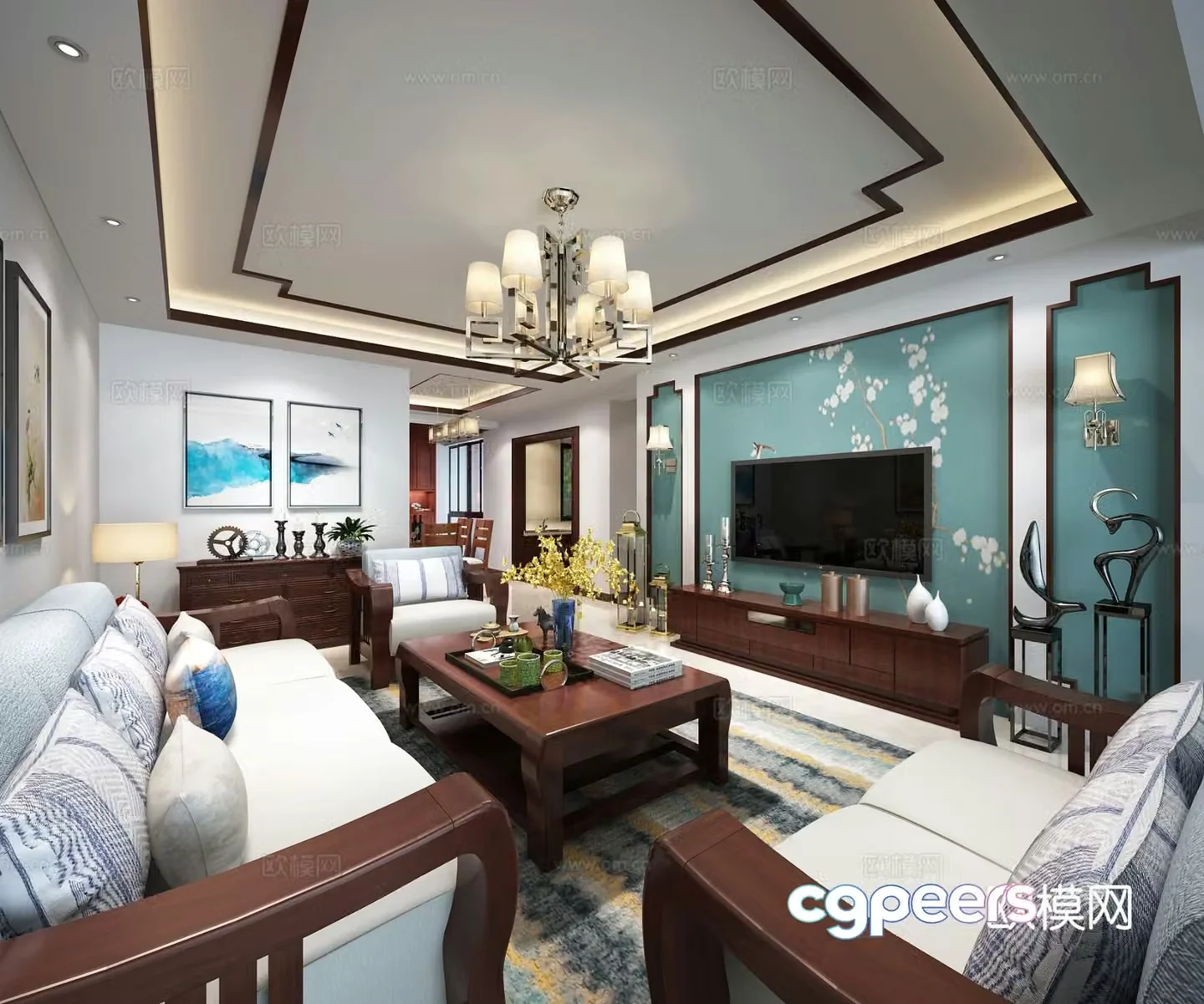 New Chinese restaurant 3D model