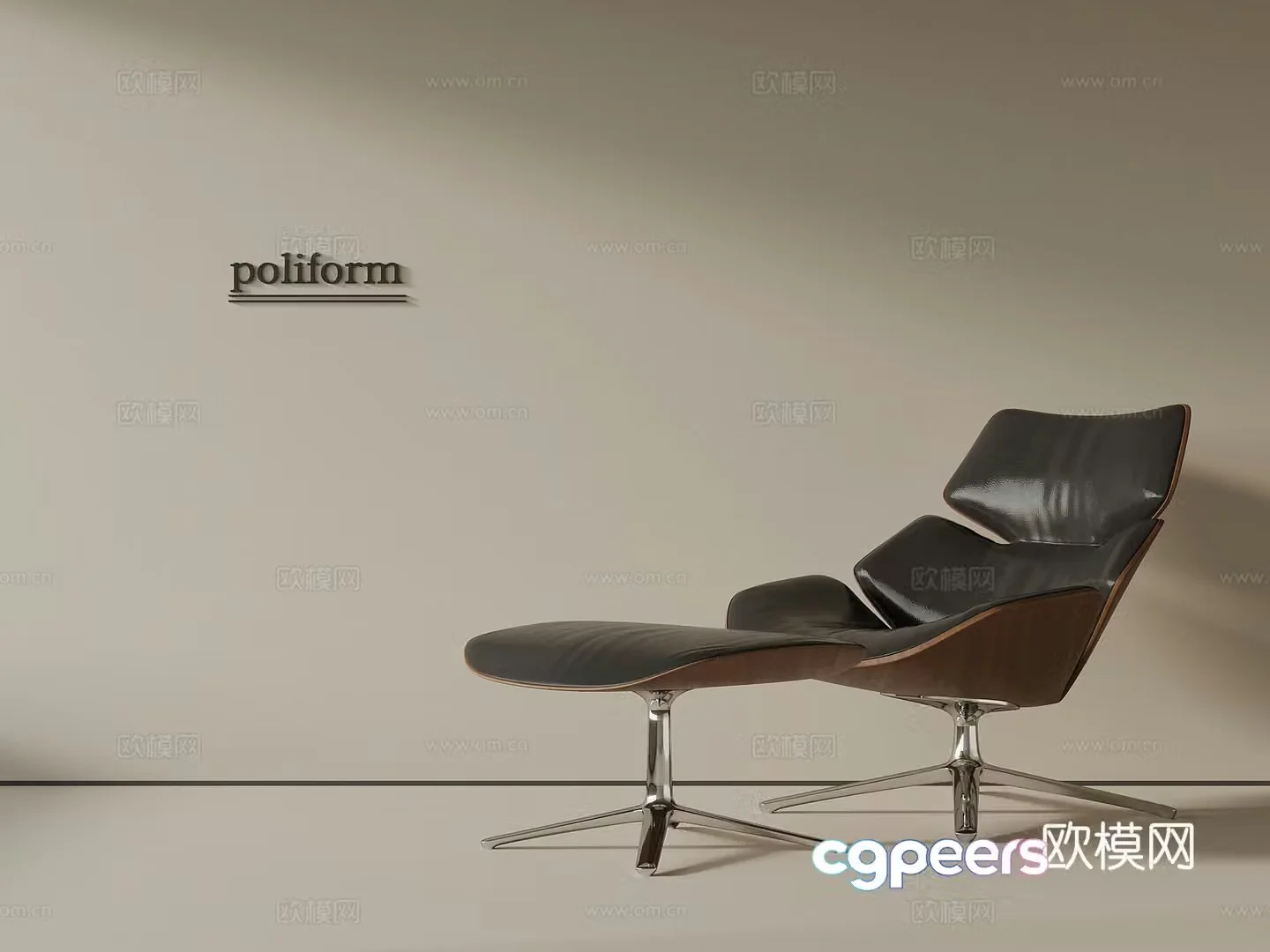 Modern leisure chair 3d model