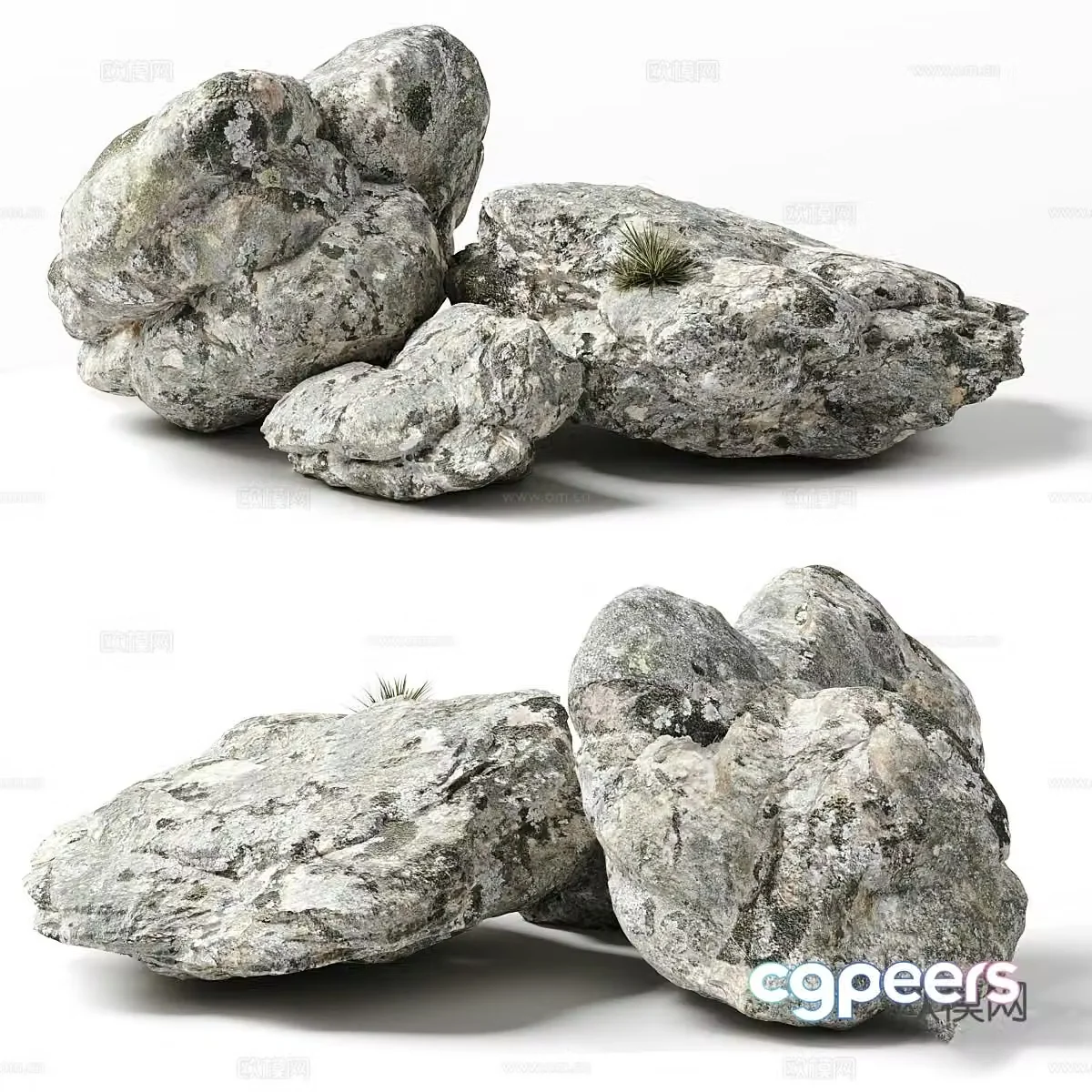 New Chinese landscape stone 3D model