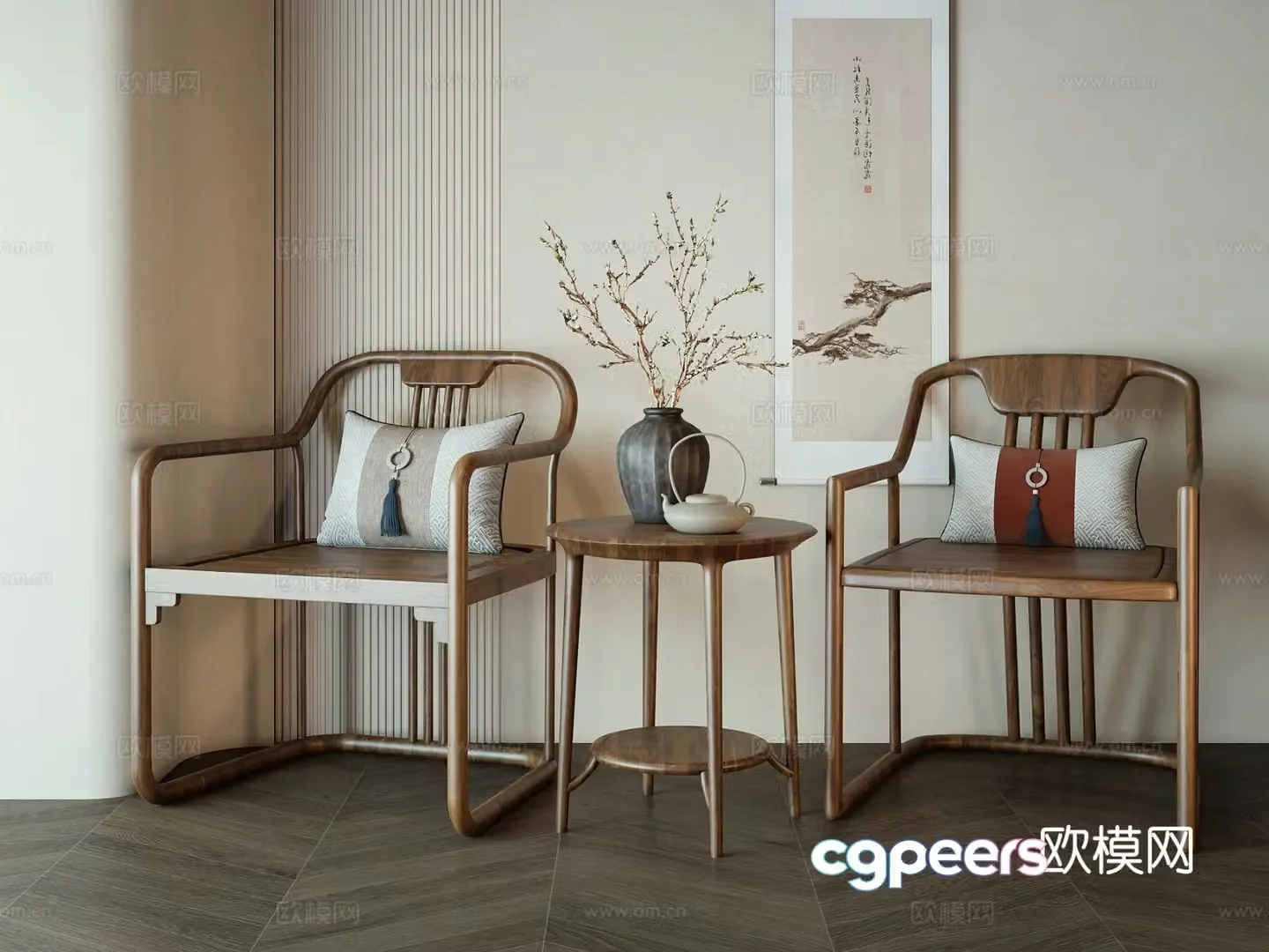 New Chinese chair 3d model
