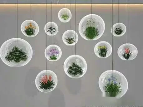 Glass Plant Terrariums 3D Model – 19522 – VRAY Render