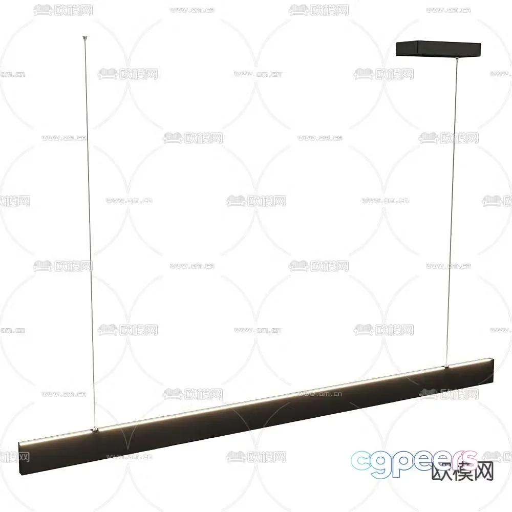 GLODE minimalist chandelier 3d model