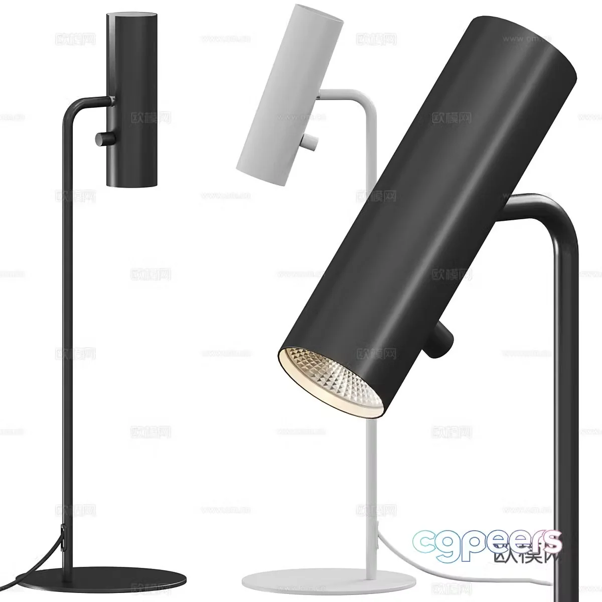 Modern Italian minimalist desk lamp 3D model