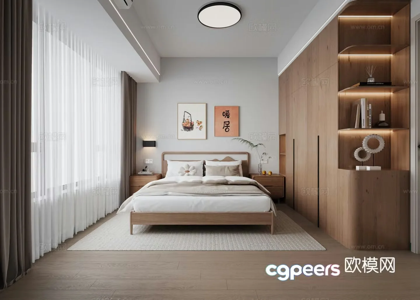 Modern bedroom 3d model