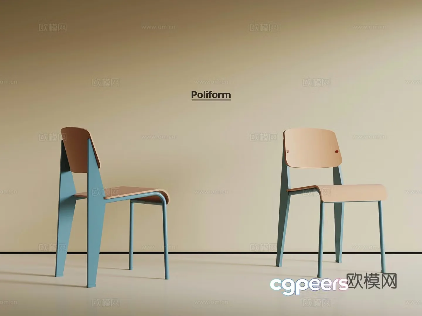 Modern dopamine lounge chair 3d model