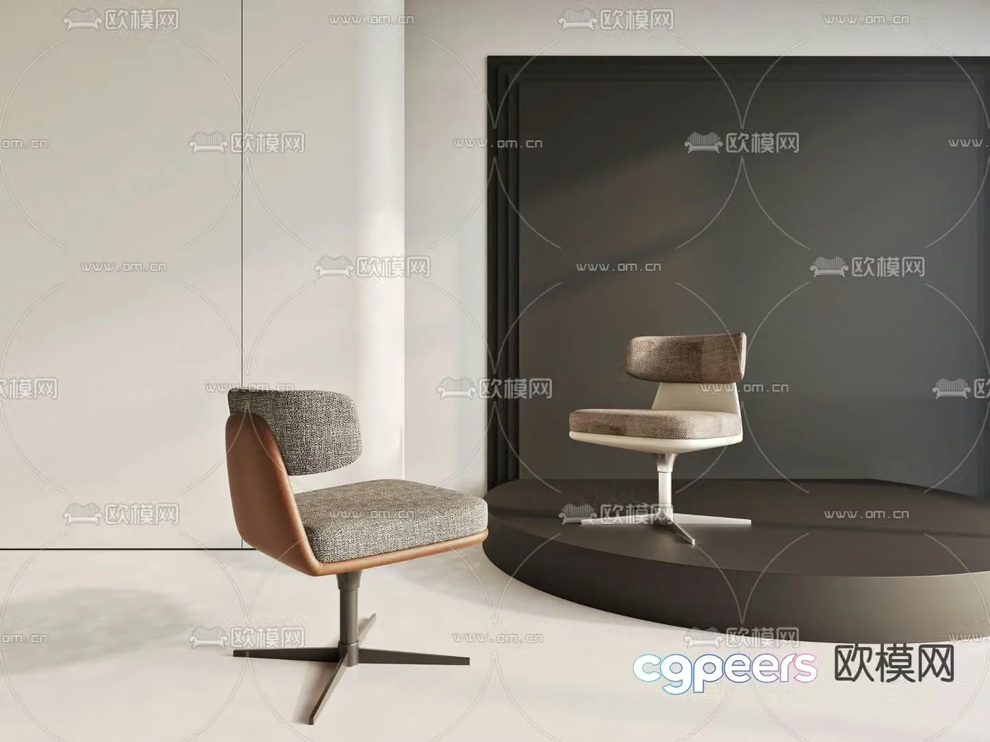 Modern office chair staff chair 3d model