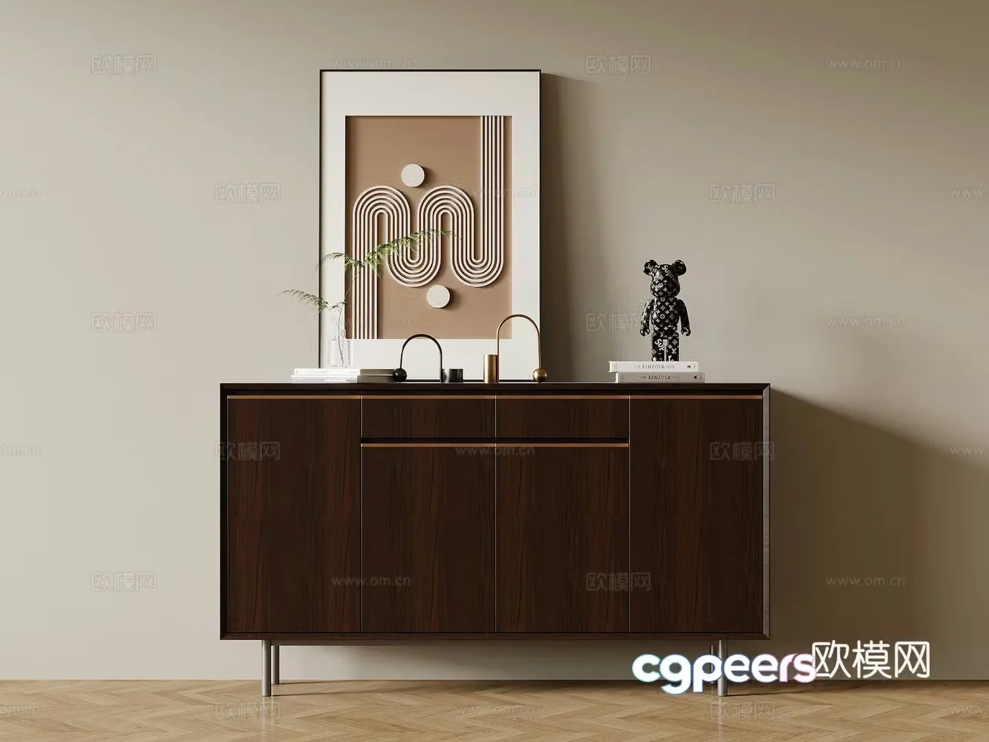 23 porch cabinet modern porch cabinet side cabinet chest cabinet 3d model
