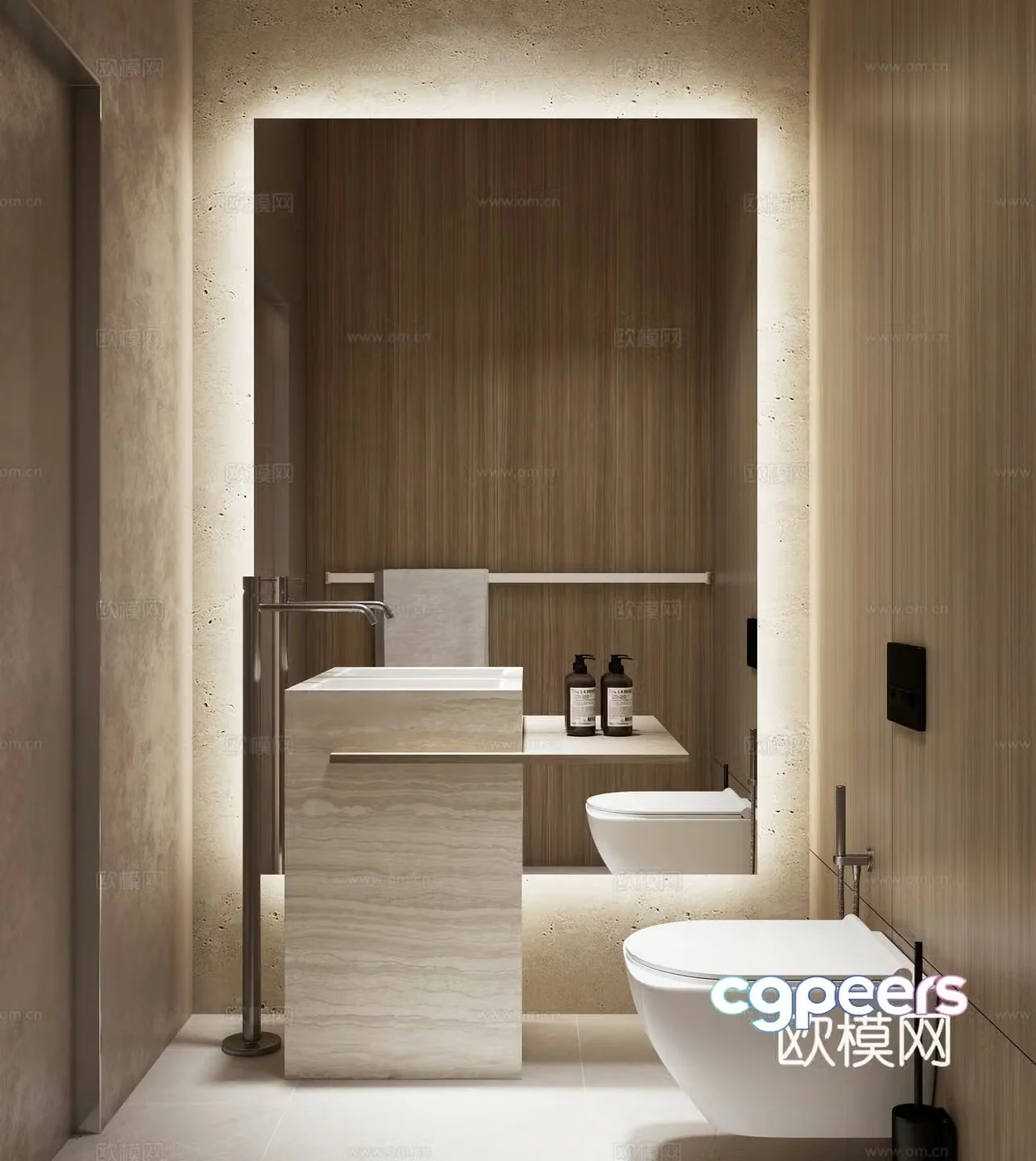 Wasabi Bathroom 3D Model