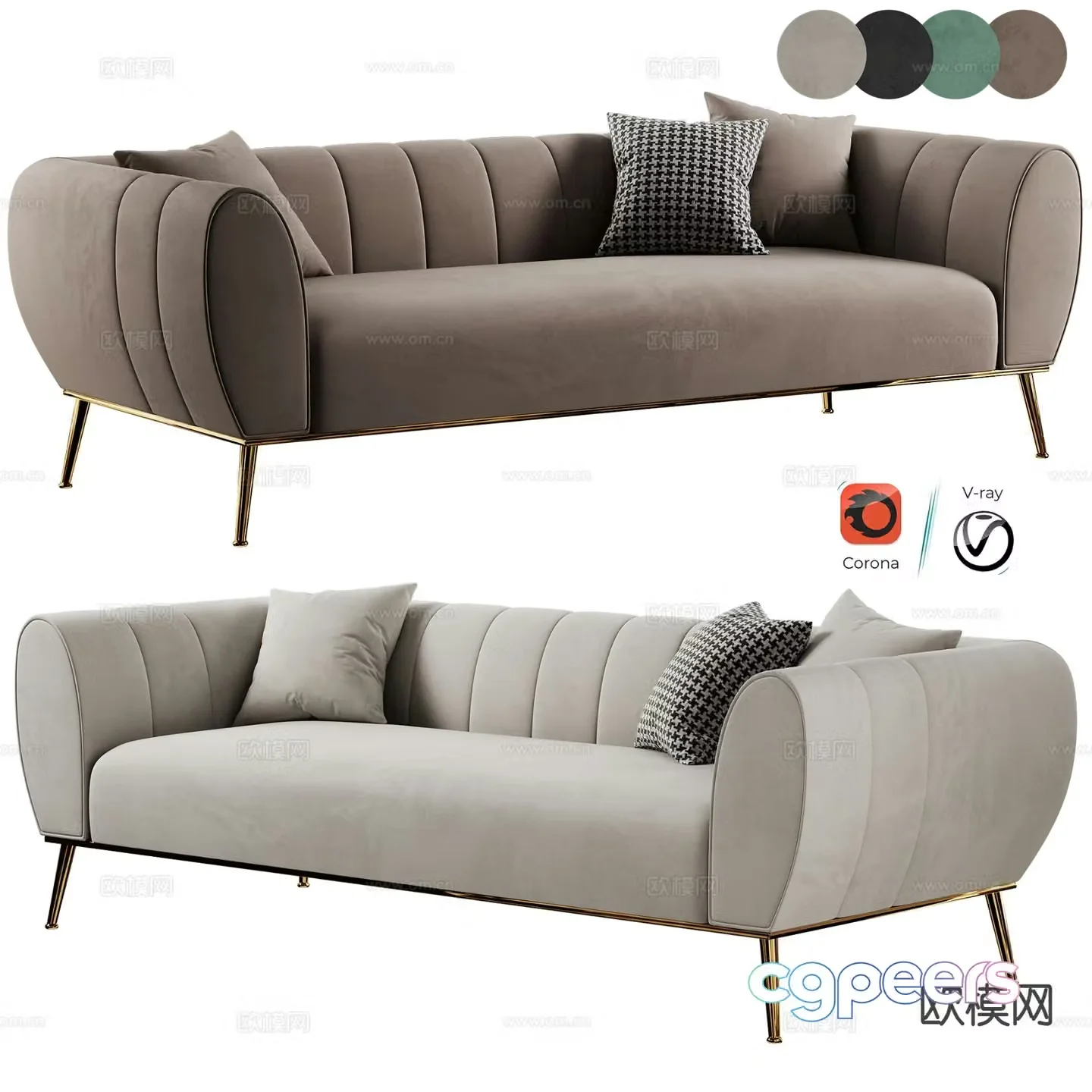 Modern Italian love sofa 3d model