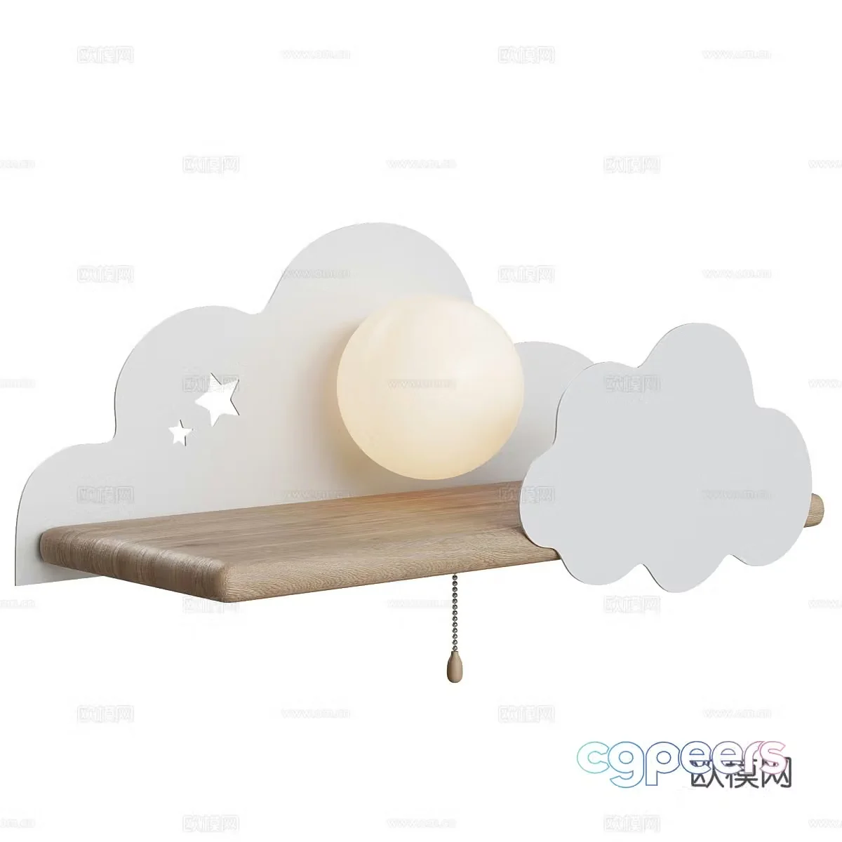 Creamy wind wall lamp Cloud wall lamp Children’s wall lamp Children’s room wall lamp Decorative wall lamp Art wall 3D model
