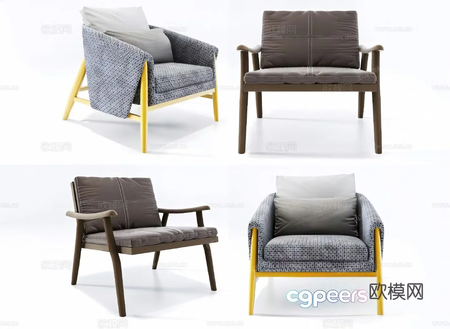 chair leisure chair 3d model