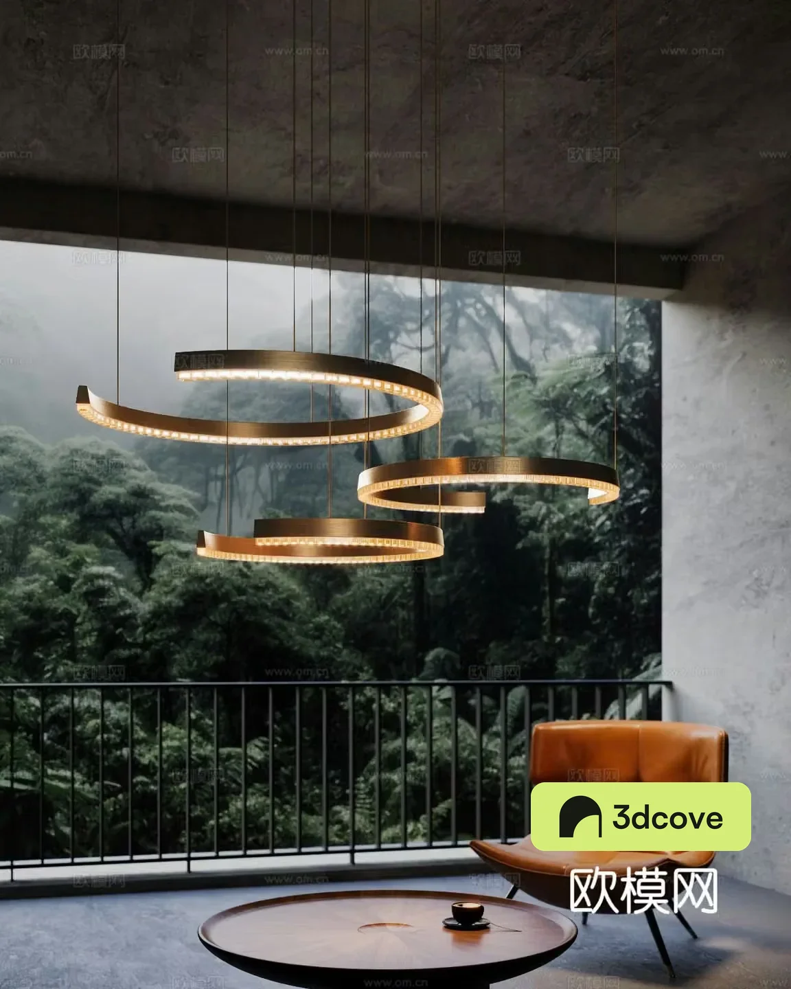 Modern villa chandeliers