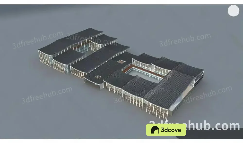 A 3D Rendering Of A Building