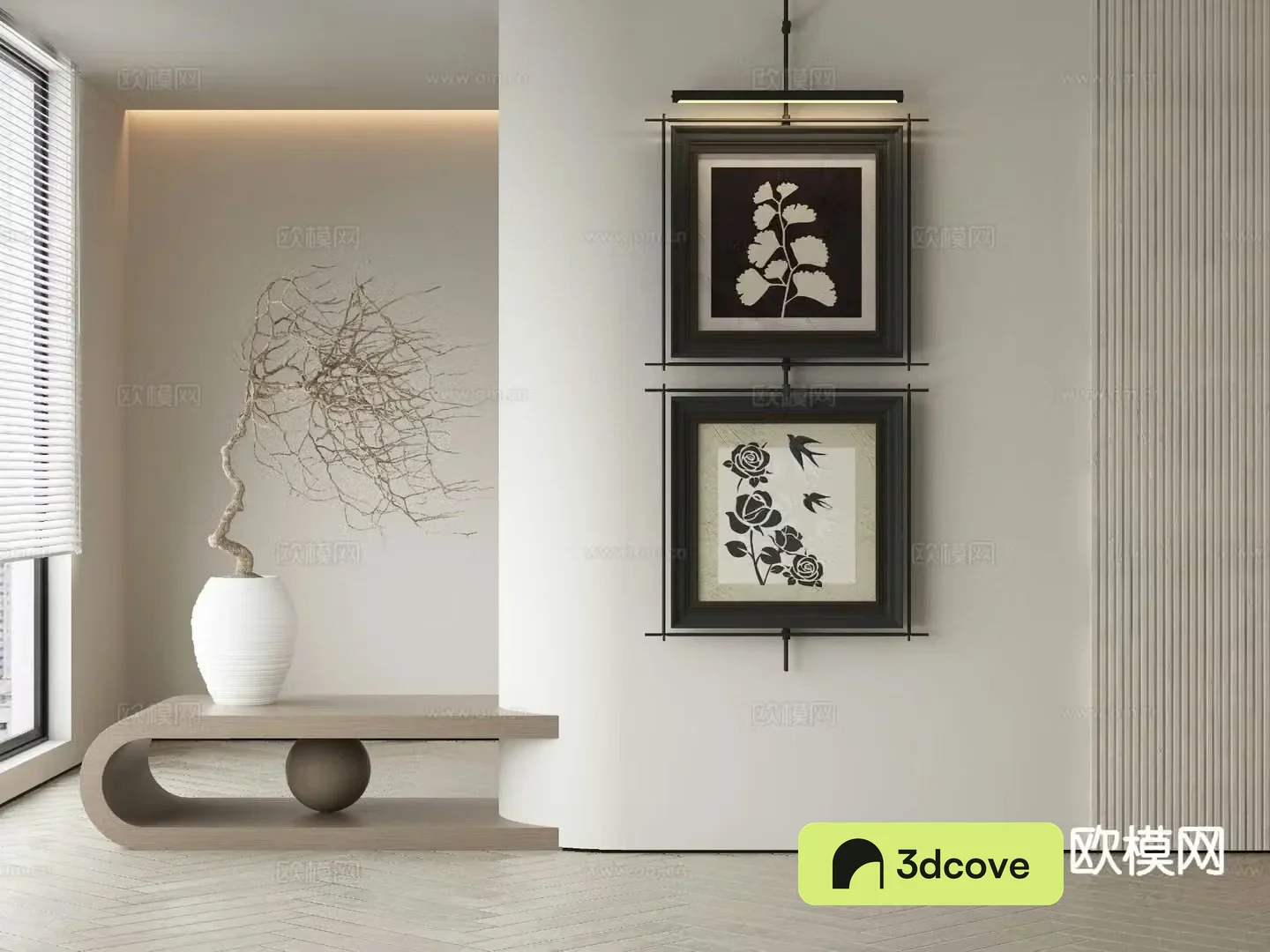 Modern art painting flower painting decorative painting