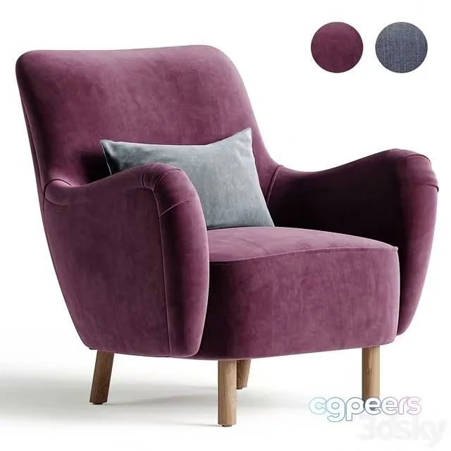 3ds Max Free – Perry Accent Chair
