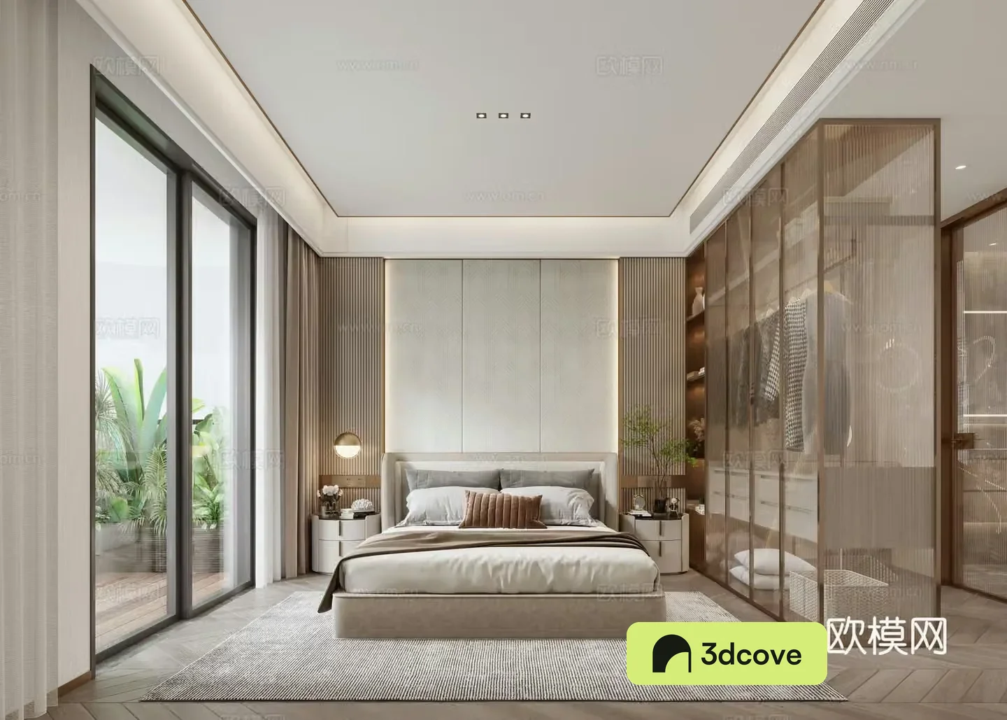 Light luxury bedroom