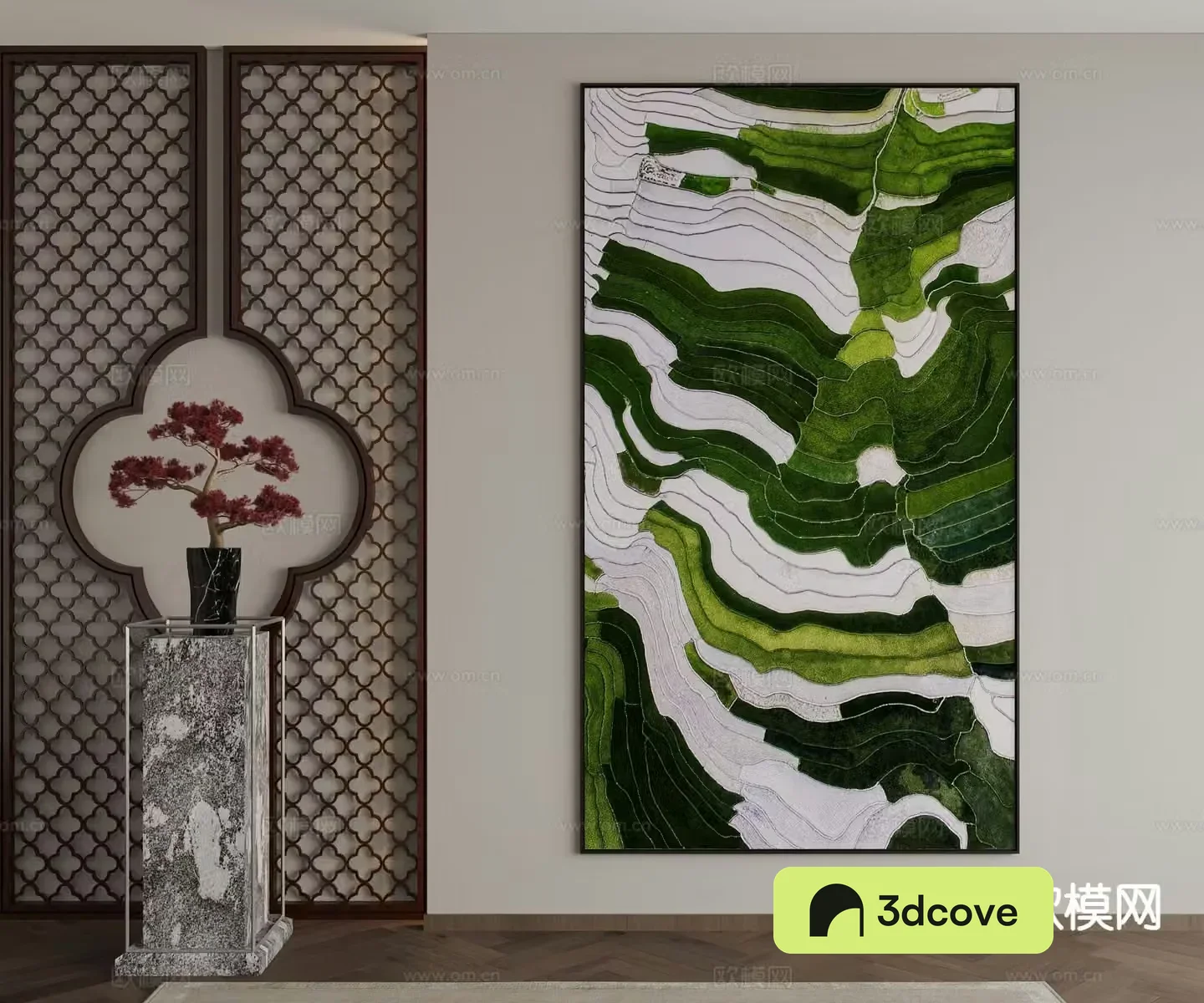 New Chinese style decorative painting texture painting hanging painting