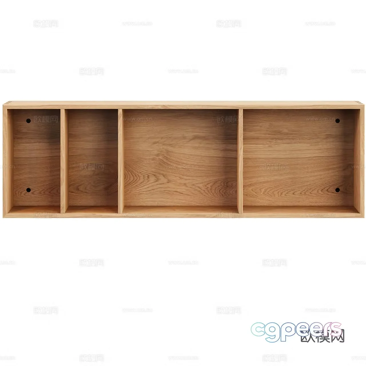 Ferm Living Minimalist frame Wooden frame Decorative frame Bookshelf Storage rack 3D model