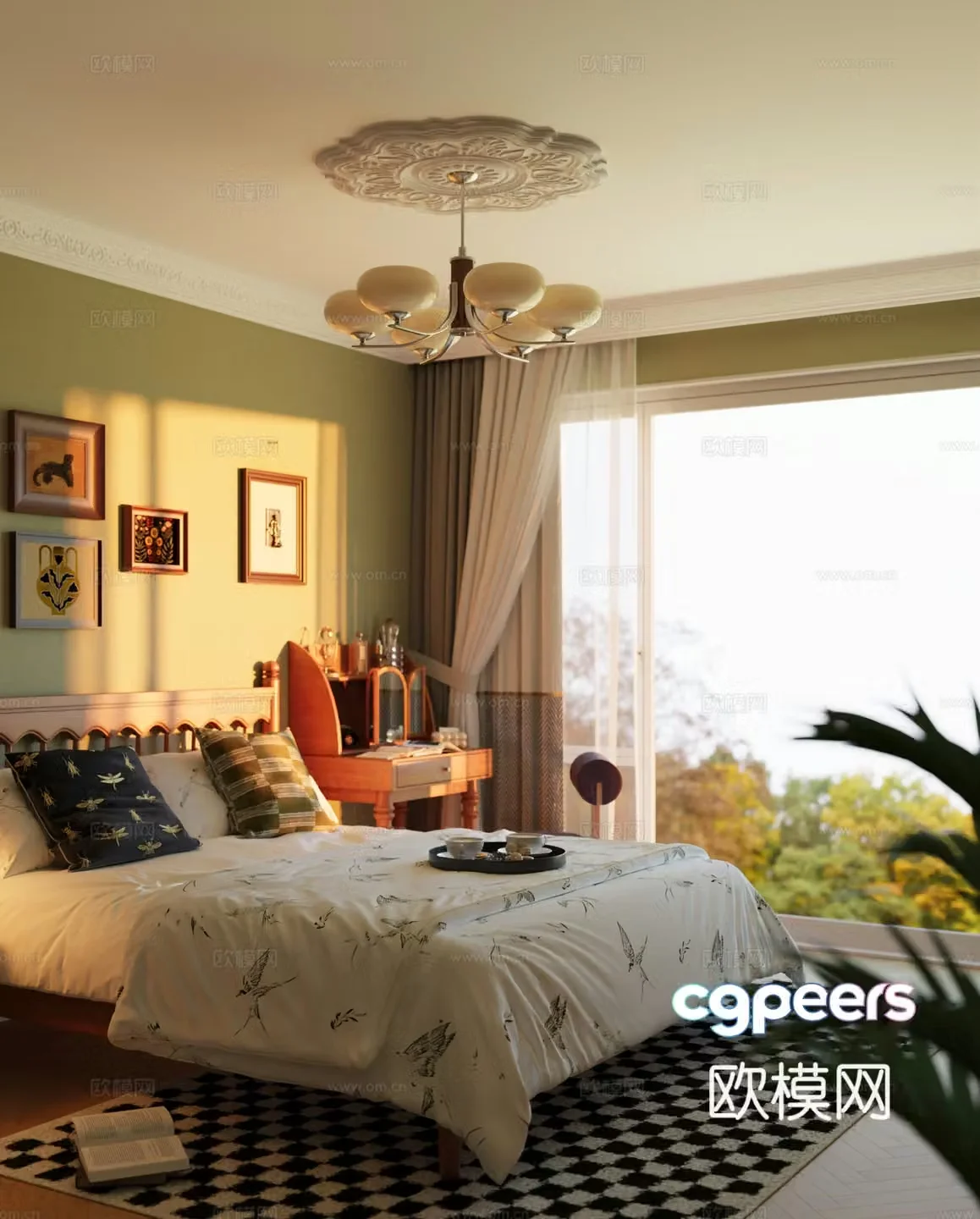 Modern bedroom 3d model