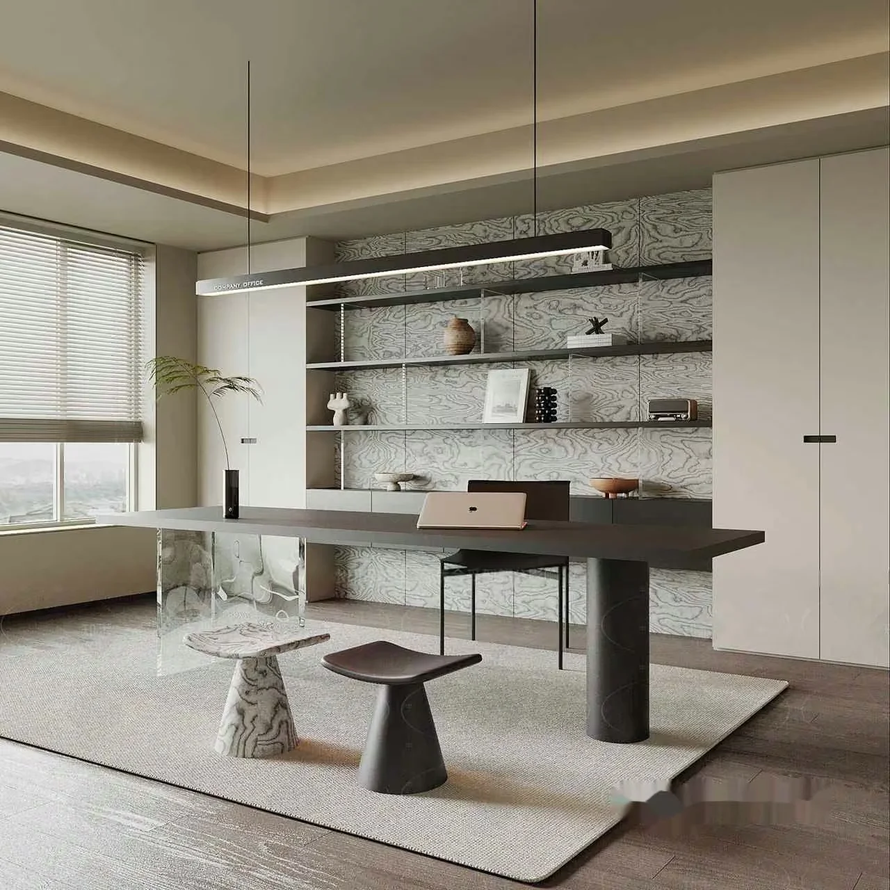 Modern Office Space 3D Model – 16213 – VRAY Render