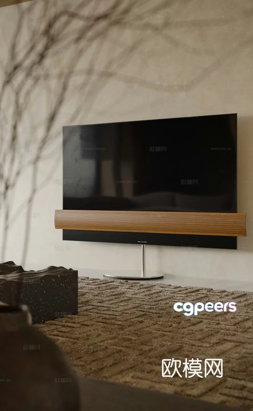 Standing TV 3d model