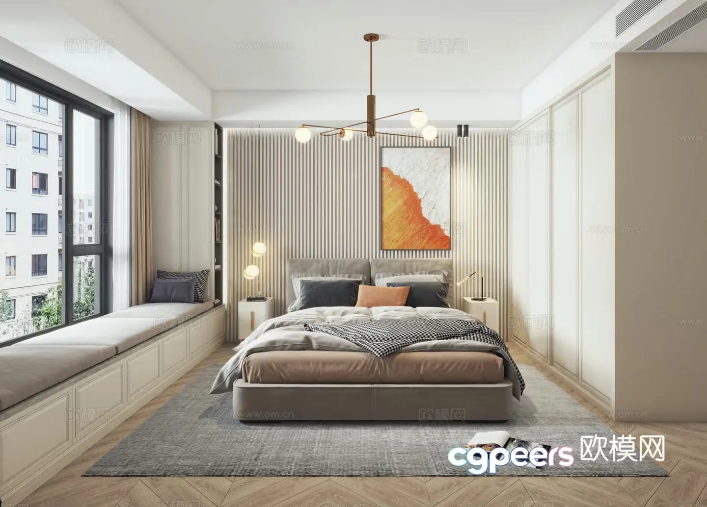 Modern bedroom 3d model