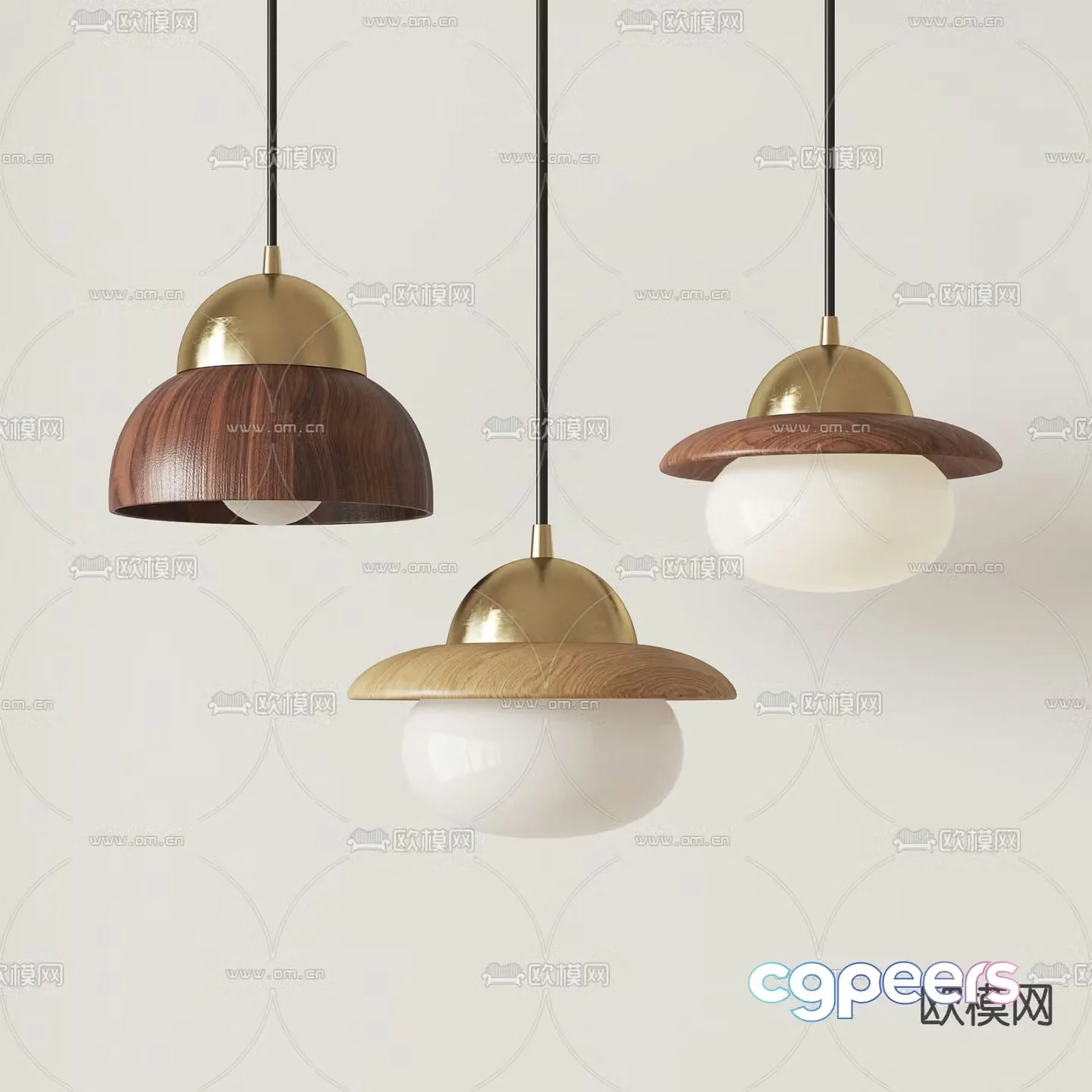 Medieval chandelier solid wood small chandelier decorative chandelier 3d model