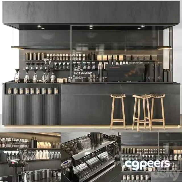 3ds Max Free – urban coffee shop
