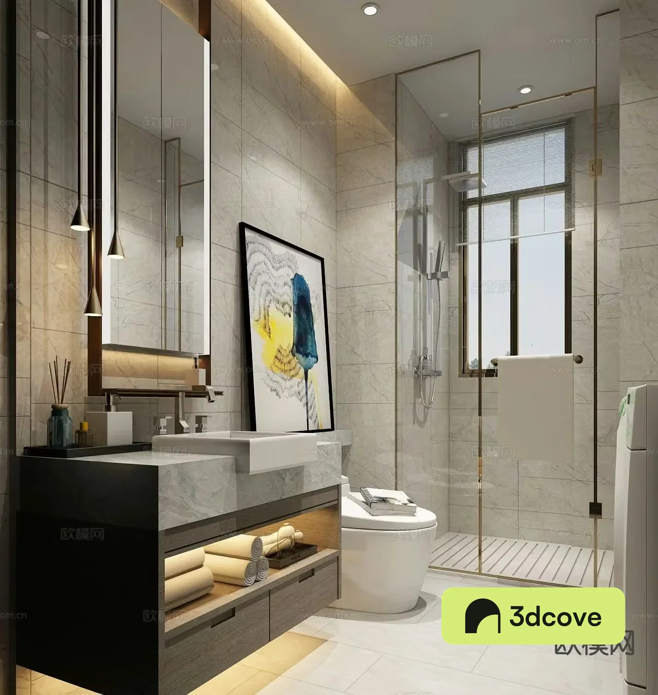 Light luxury bathroom