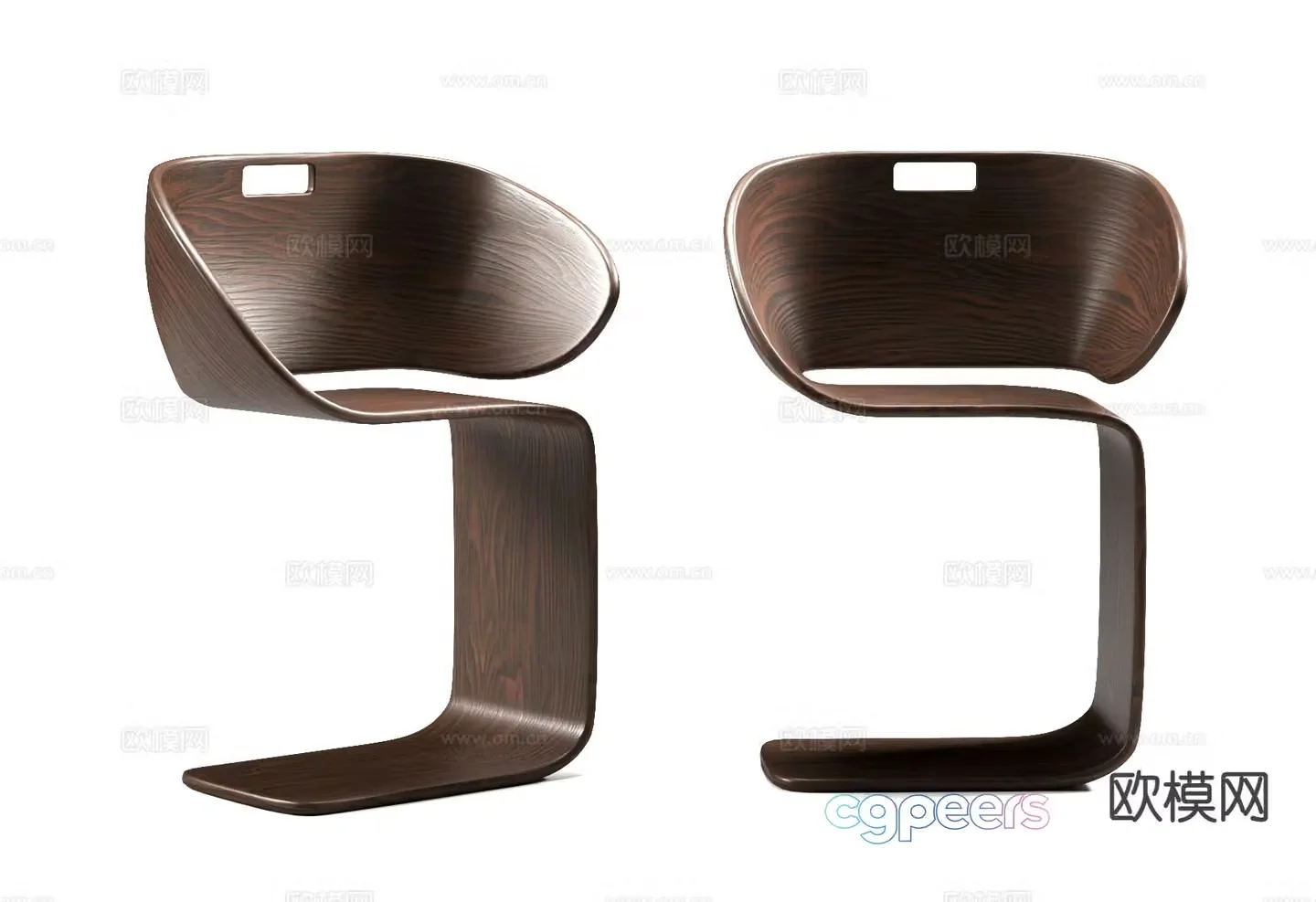 Italian chair armchair styling chair leisure chair 3d model