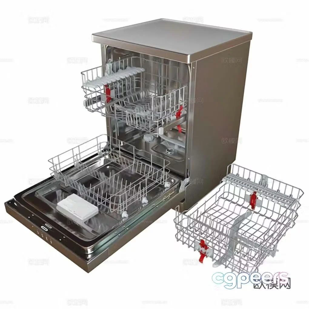 Modern dishwasher Smart dishwasher Inline dishwasher Built-in dishwasher Smart home appliances 3D model