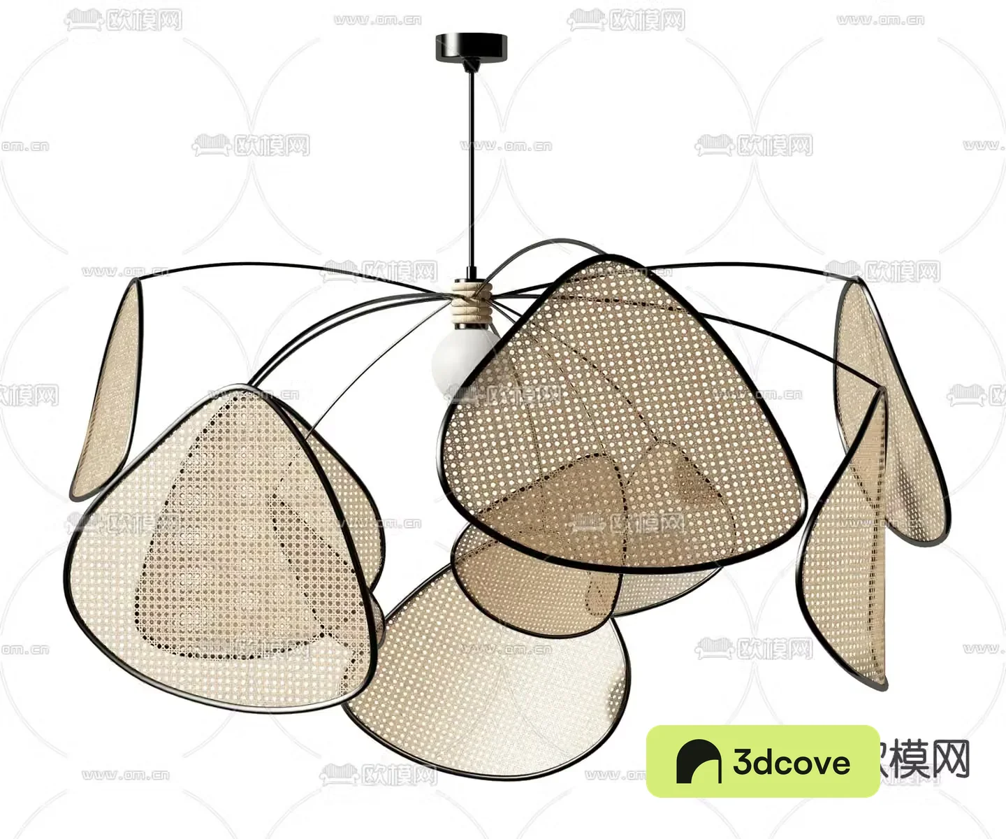 Wasabi Chandelier Hall Chandelier 3D Model