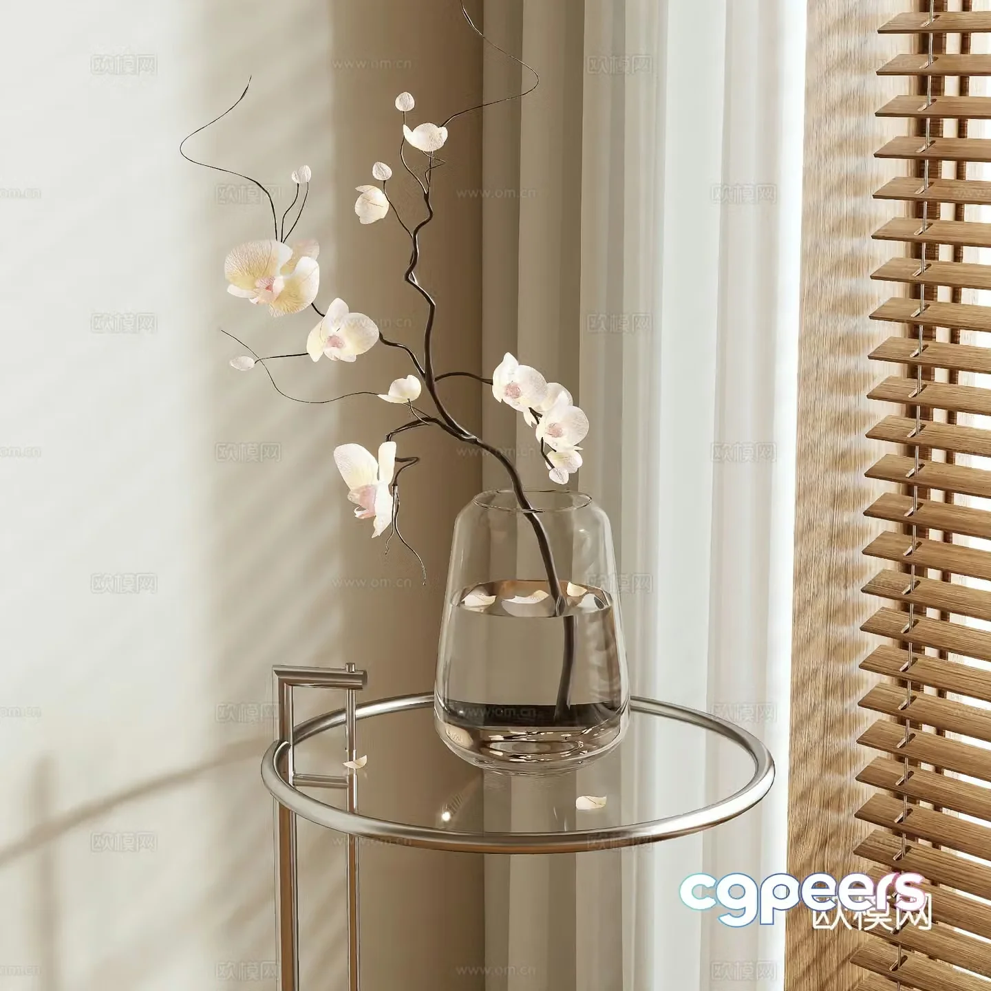 vase floral arrangement flower arrangement flowers 3d model