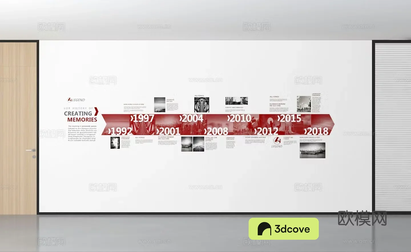 Exhibition hall cultural wall corporate history