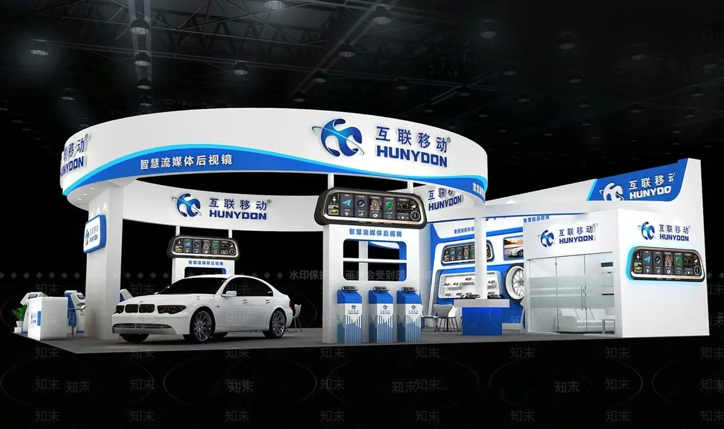 Modern Gas Station 3D Model – 607 – VRAY Render